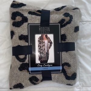 NWT Animal Print Cardigan